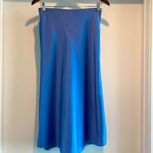 J Crew Pull On Slip Skirt. XS. Blue, or “Dark Periwinkle”. Midi